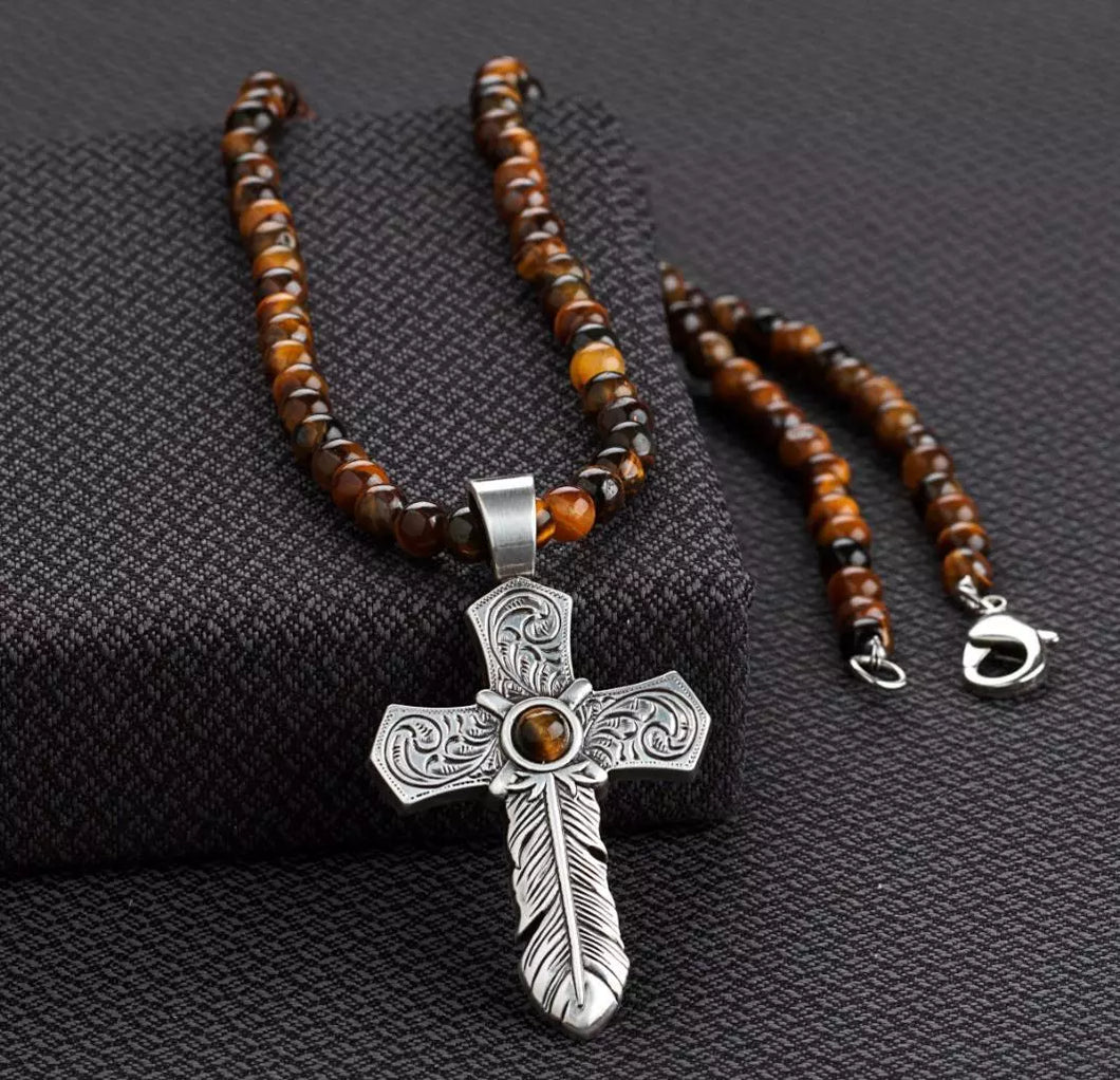 Silver Strike ~ Feather Cross - Henderson's Western Store