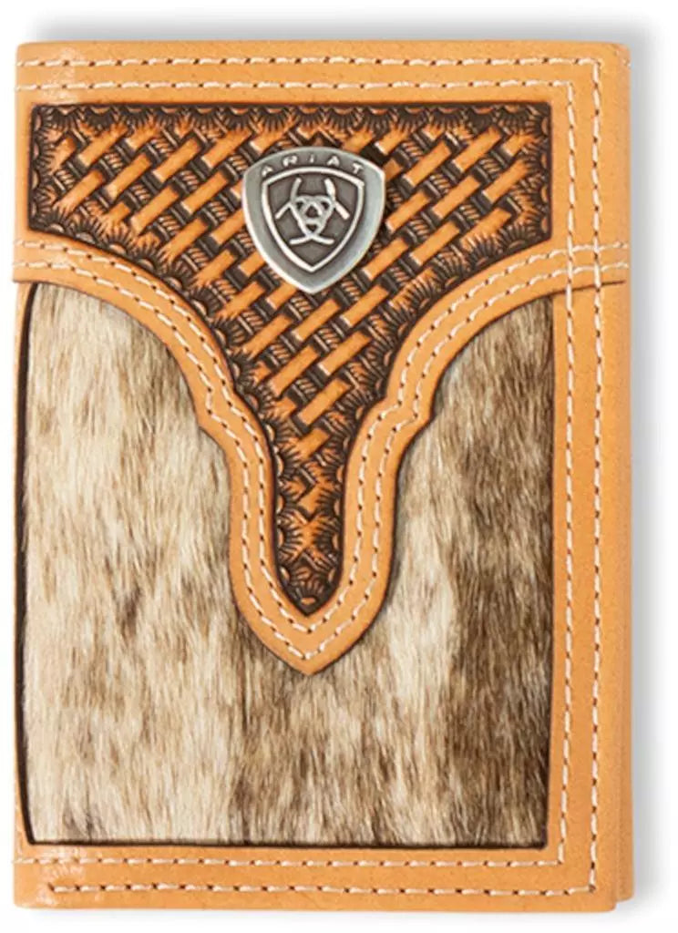 Ariat Calf Hair Wallet ~ Tri-Fold