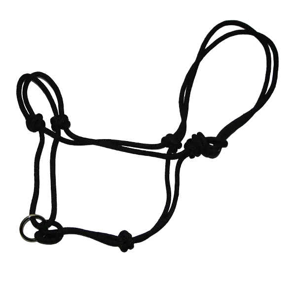 Rope Halter~Black - Henderson's Western Store