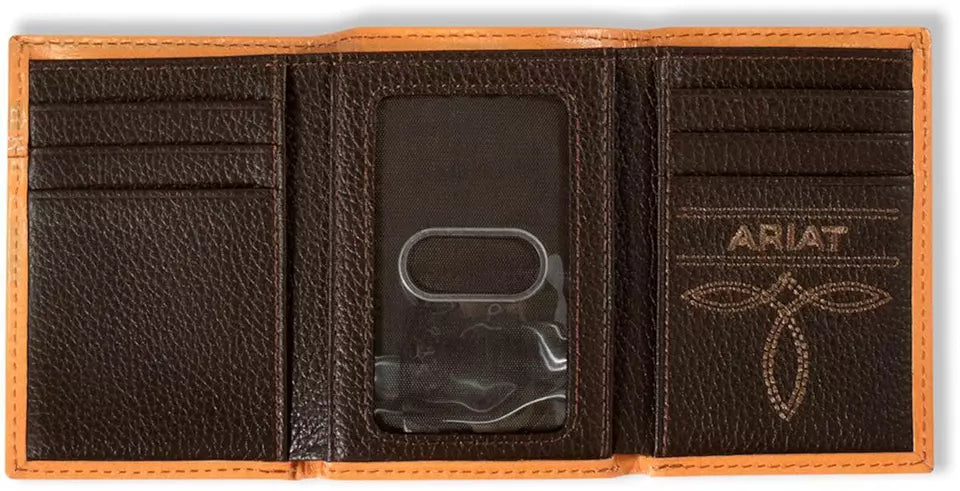 Ariat Calf Hair Wallet ~ Tri-Fold