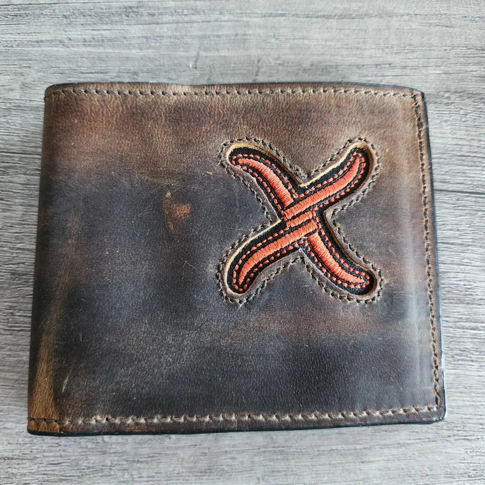 Twisted X Bifold Wallet ~ Orange - Henderson's Western Store