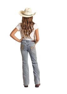 Load image into Gallery viewer, Horseshoe Embroidered Jeans by Rock &amp; Roll - Henderson&#39;s Western Store