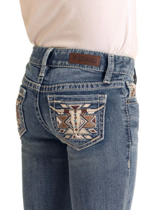 Load image into Gallery viewer, Steer Head Embroidered Jeans by Rock &amp; Roll