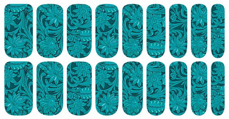 Nail Polish Strips ~ Saddle Up Teal - Henderson's Western Store
