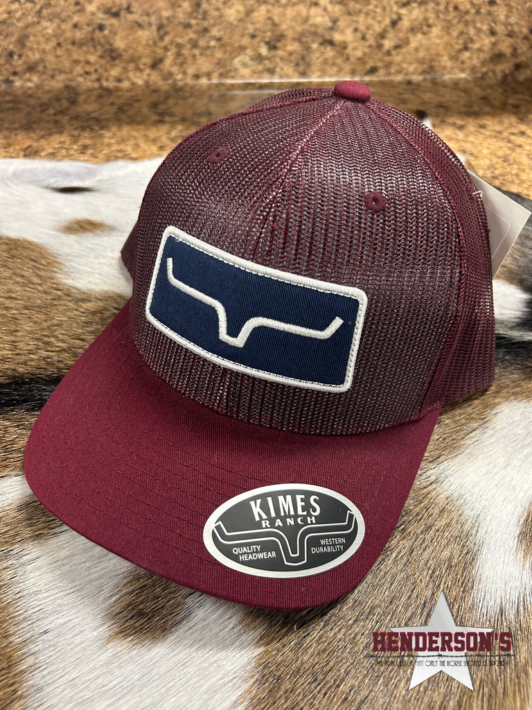 Kimes Cap ~ All Mesh Trucker ~ Burgundy