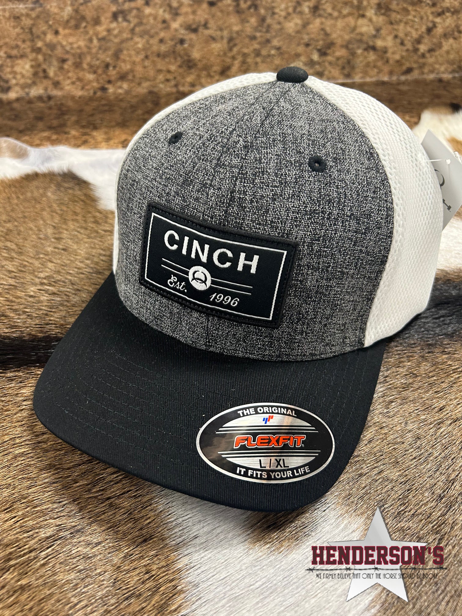 Cinch Flex Fit Ball Cap ~ Black - Henderson's Western Store