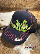 Cruel Girl Youth  Cap ~ Navy Cactus - Henderson's Western Store