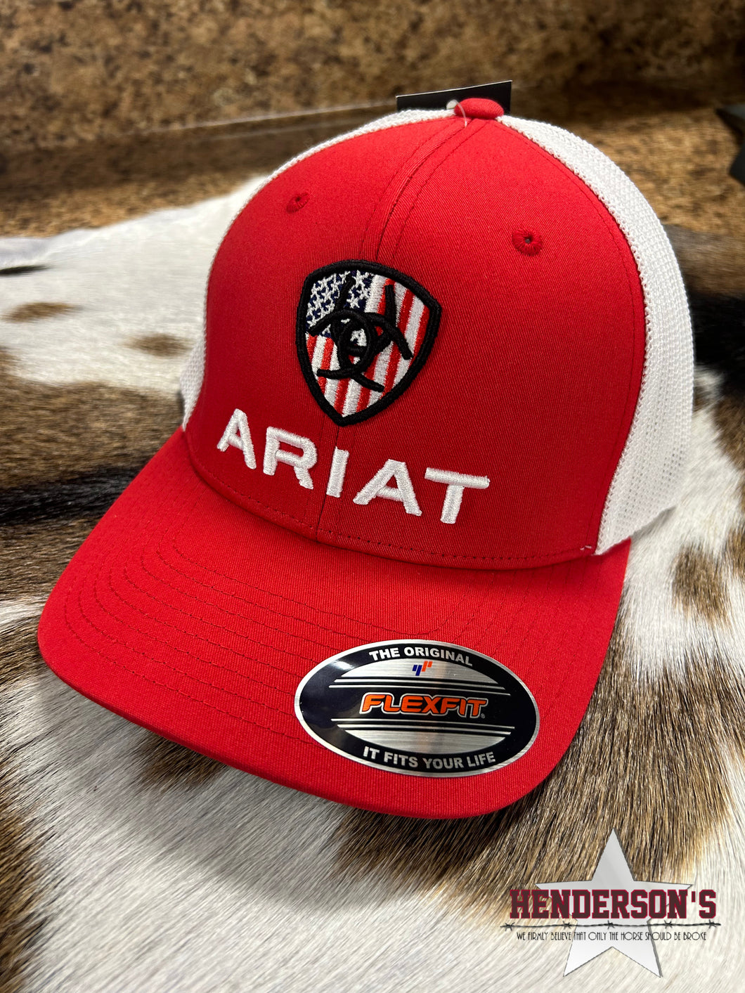 Ariat Ball Cap ~ USA Flag Shield