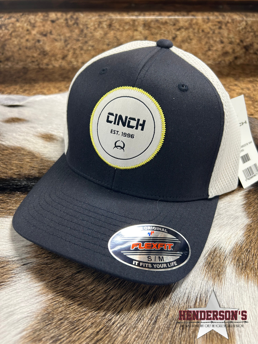 Cinch Logo Flex Fit ~ Navy & White