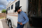 CueroLine Classic Western Shirt ~ Navy Blue - Henderson's Western Store