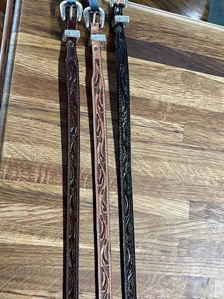 Tooled Leather Hat Band - Henderson's Western Store