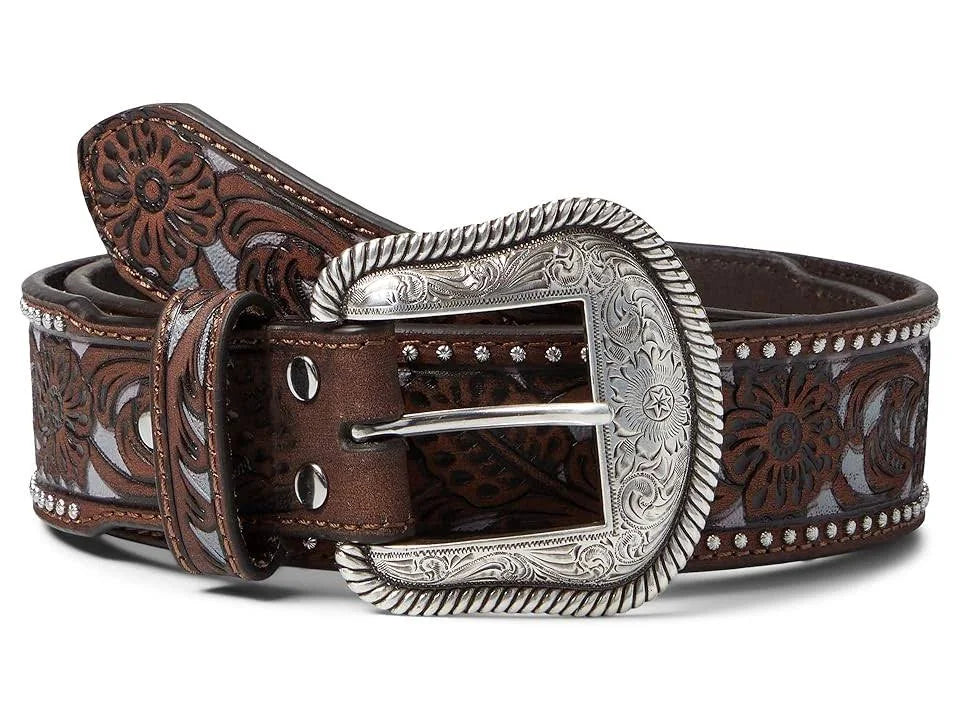 Floral Pierced Western Belt - Henderson's Western Store