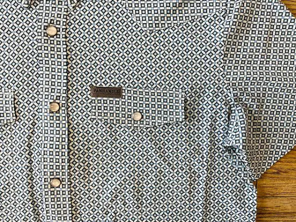 Men's Geo Print by Panhandle Slim ~ Blue - Henderson's Western Store