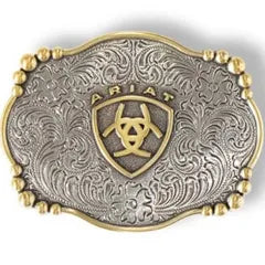 Ariat Belt Buckle ~ Gold Trim - Henderson's Western Store