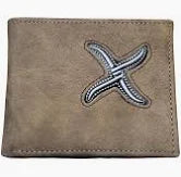 Twisted X Distressed Bifold Wallet ~ Cream