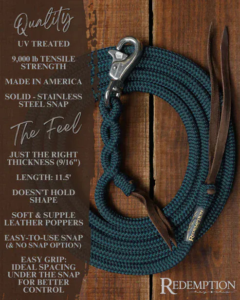 Timeless Collection Lead Ropes ~ Dk Green Snap - Henderson's Western Store