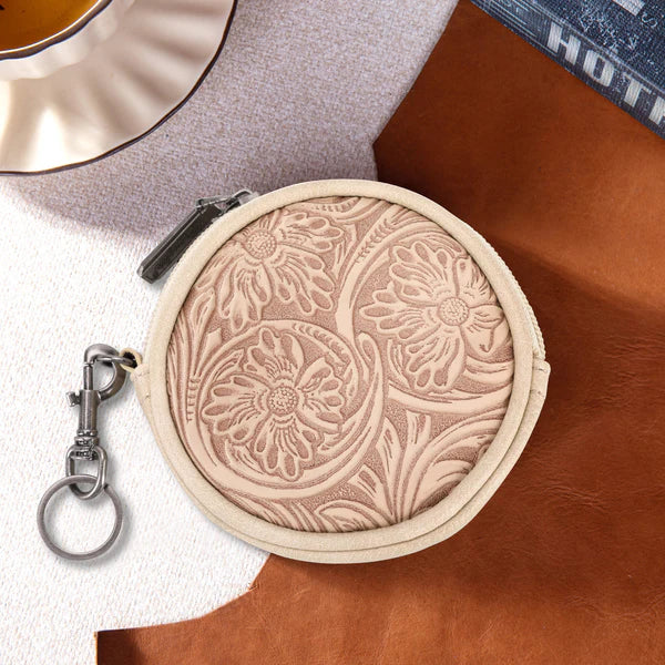 Wrangler Floral Tooled Coin Pouch - Henderson's Western Store