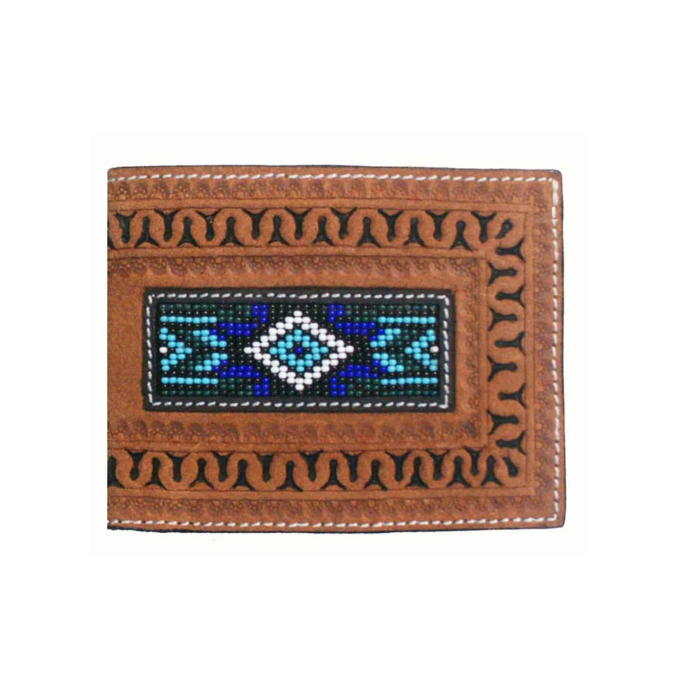 Beaded Inlay Bifold Wallet - Henderson's Western Store