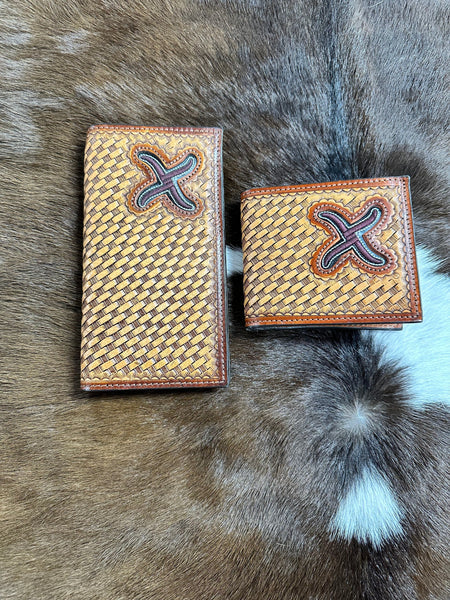 Twisted X Wallet ~ Basket Weave - Henderson's Western Store