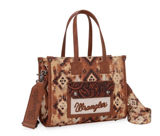 Wrangler Southwestern Tote ~ Conceal Carry ~ Brown