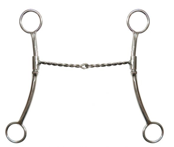 Twisted Wire Sliding Cheek Bits shiloh   