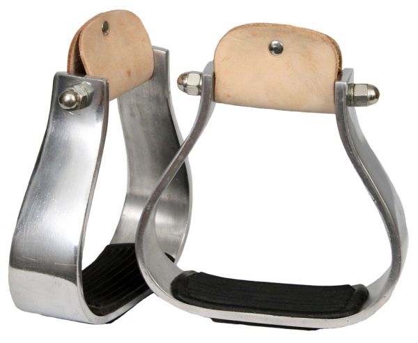 Wide Aluminum Stirrup W/Rubber - Henderson's Western Store