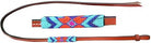 Leather Over & Under ~ Orange & Teal Bead - Henderson's Western Store