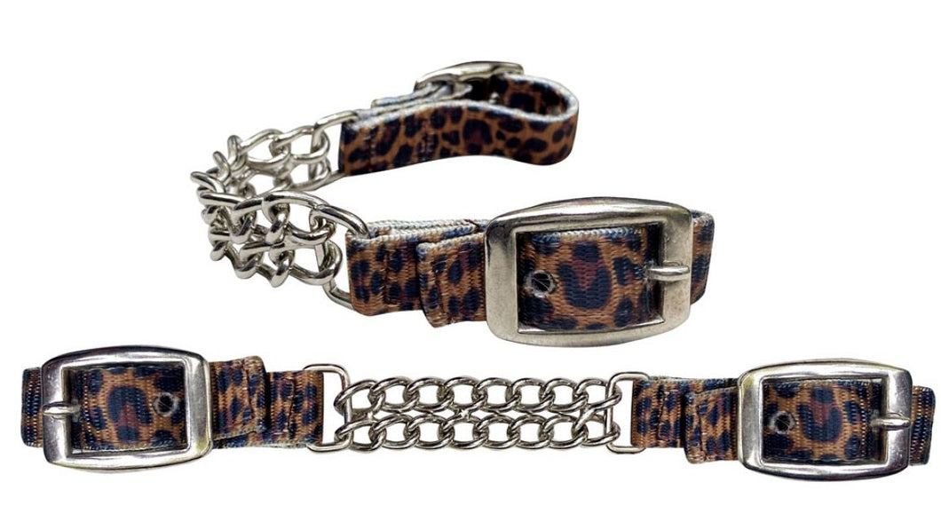 Nylon Curb Strap ~ Cheetah - Henderson's Western Store