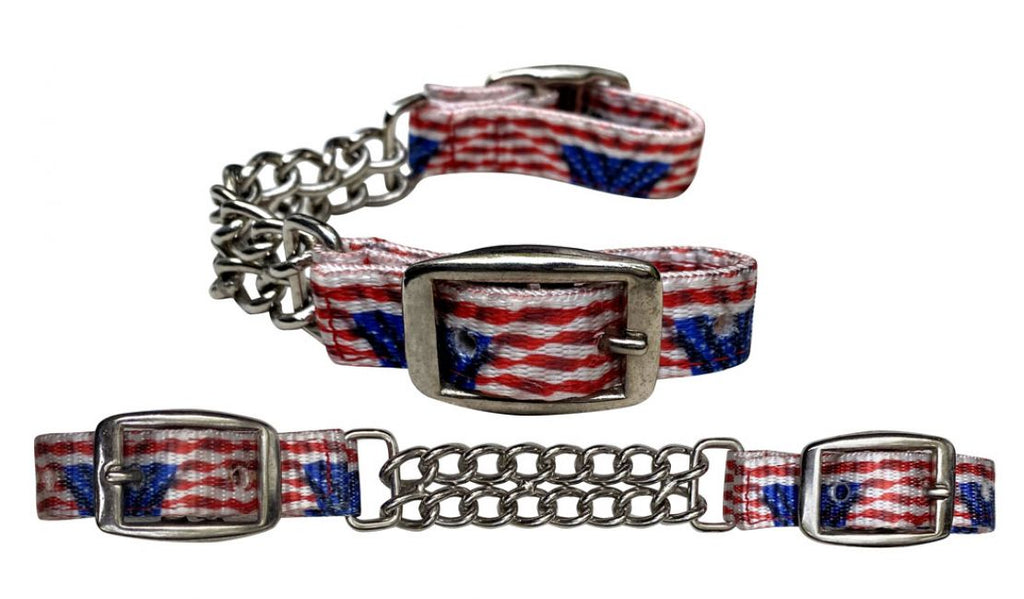 Nylon Curb Strap ~ Americana - Henderson's Western Store