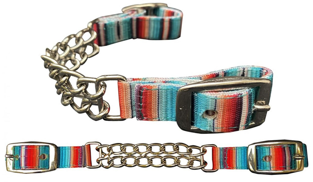 Nylon Curb Strap ~ Serape - Henderson's Western Store