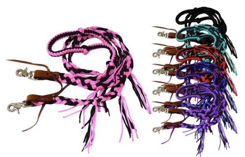 Braided Nylon Fringe Reins - Henderson's Western Store