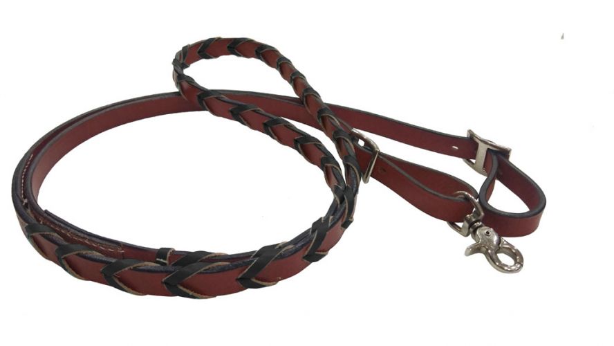 Leather Braided Contest Reins - Henderson's Western Store