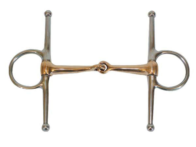 SS Snaffle Full Cheek Copper Mouth Bits Partrade   