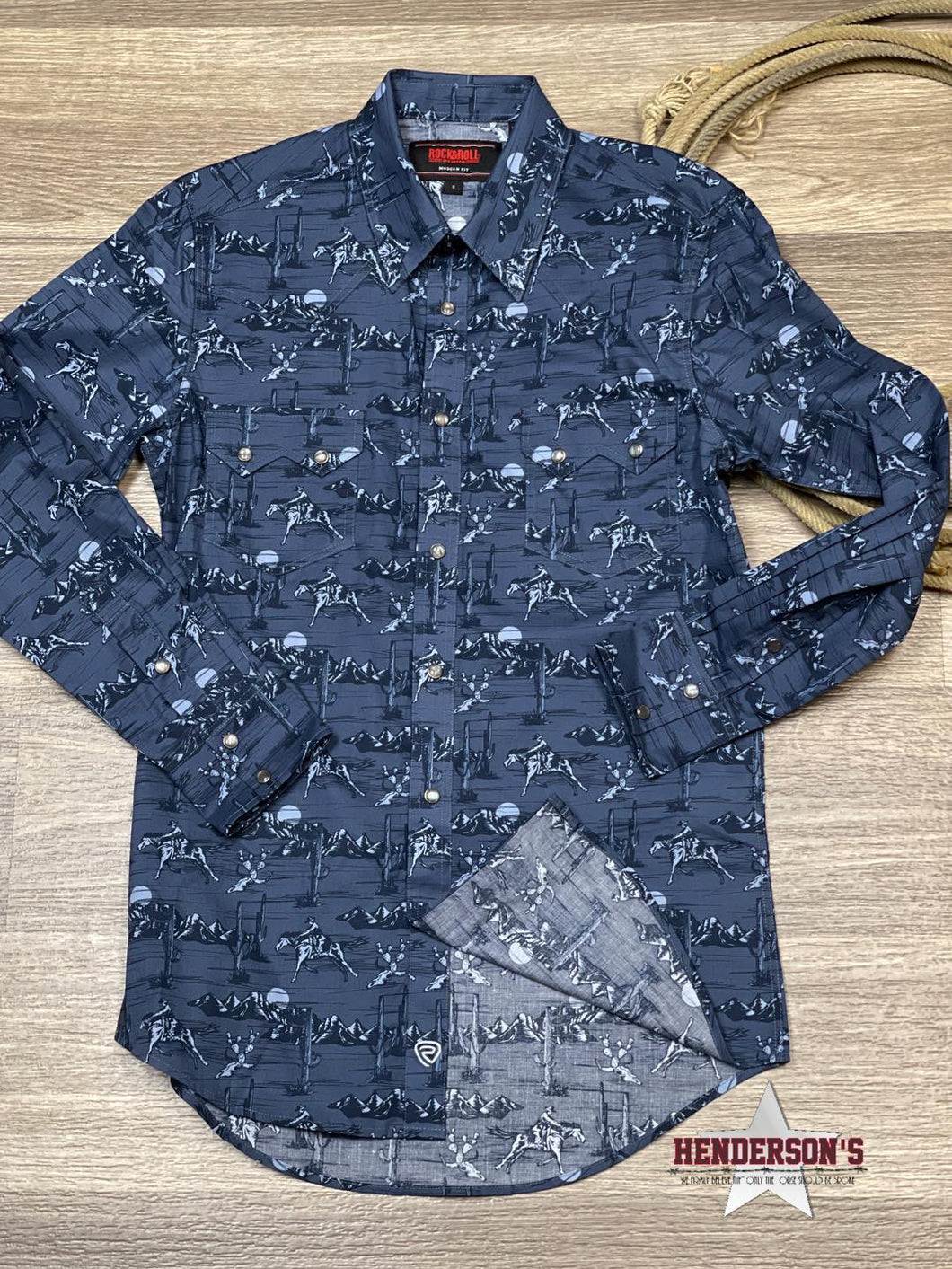 Men's Conversational Woven Snap - Henderson's Western Store