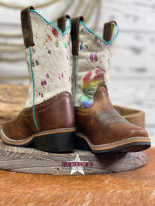 Load image into Gallery viewer, Rumi Rainbow Hair On Boots by Dan Post - Henderson&#39;s Western Store