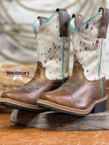 Load image into Gallery viewer, Rumi Rainbow Hair On Boots by Dan Post - Henderson&#39;s Western Store
