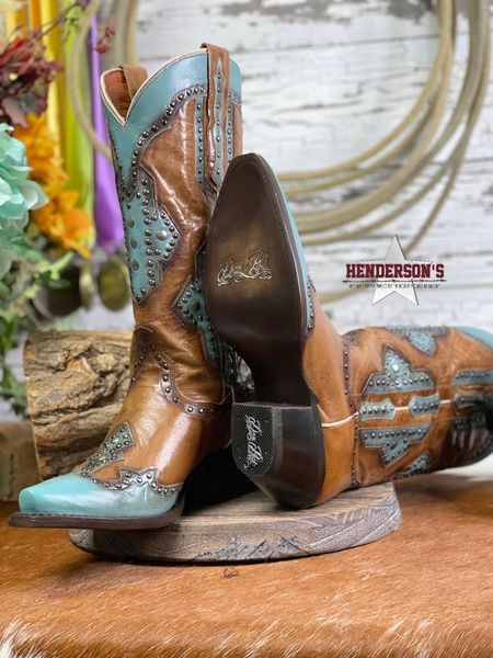 Ladies Taryn Snip Toe ~ Turquoise - Henderson's Western Store