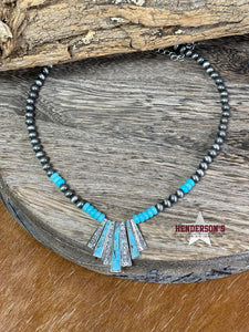 Load image into Gallery viewer, Navajo &amp; Stone Choker - Henderson&#39;s Western Store