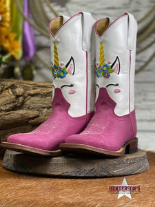 Load image into Gallery viewer, Girl&#39;s Unicorn Boots Children&#39;s Boots Maci Bean   