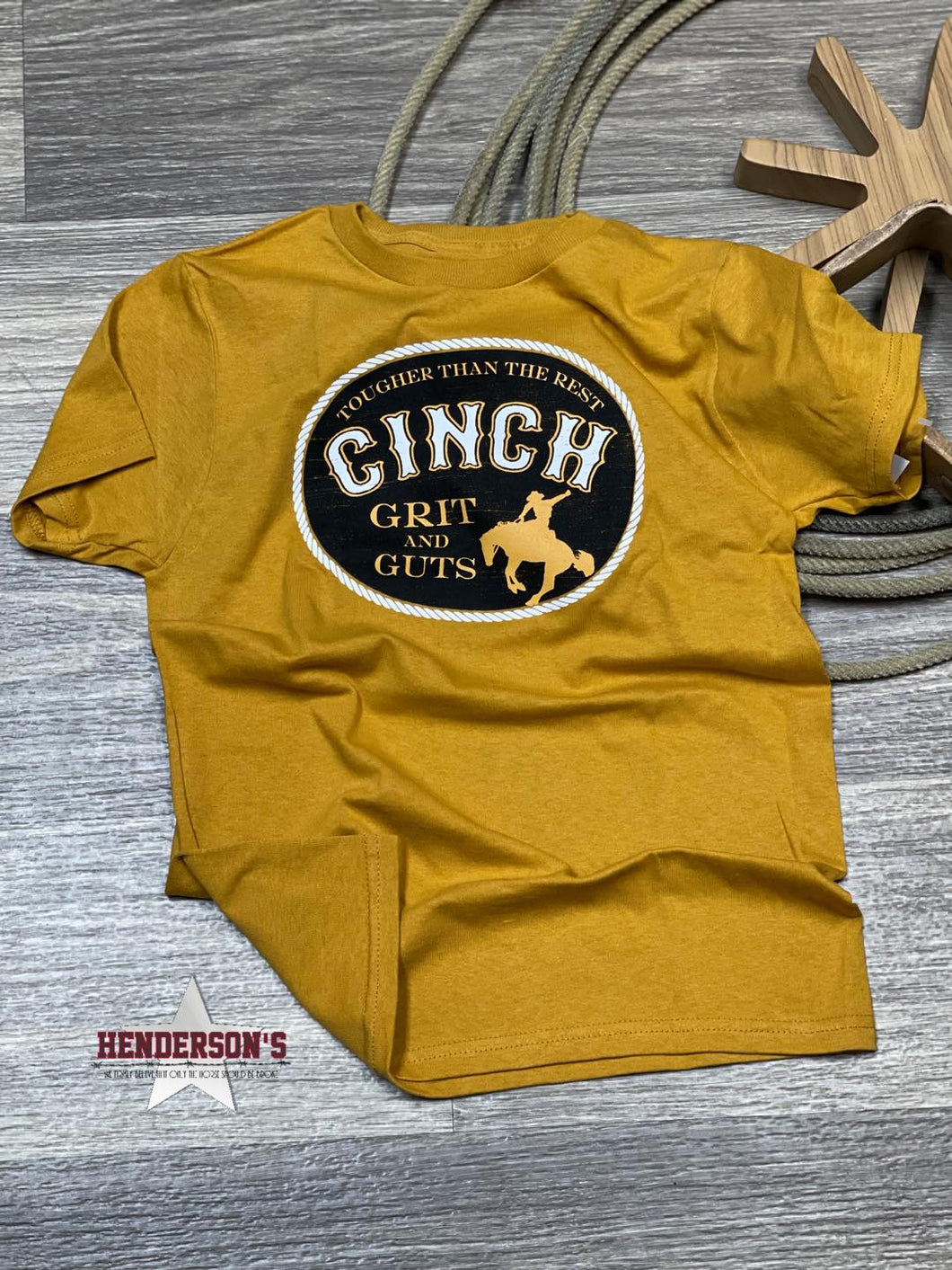 Boy's Cinch Tee ~ Gold - Henderson's Western Store