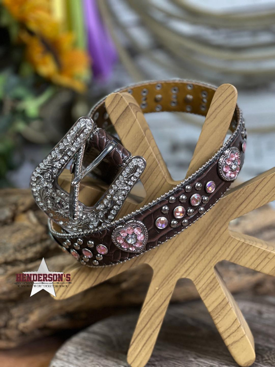 Pink Heart Concho Belt - Henderson's Western Store