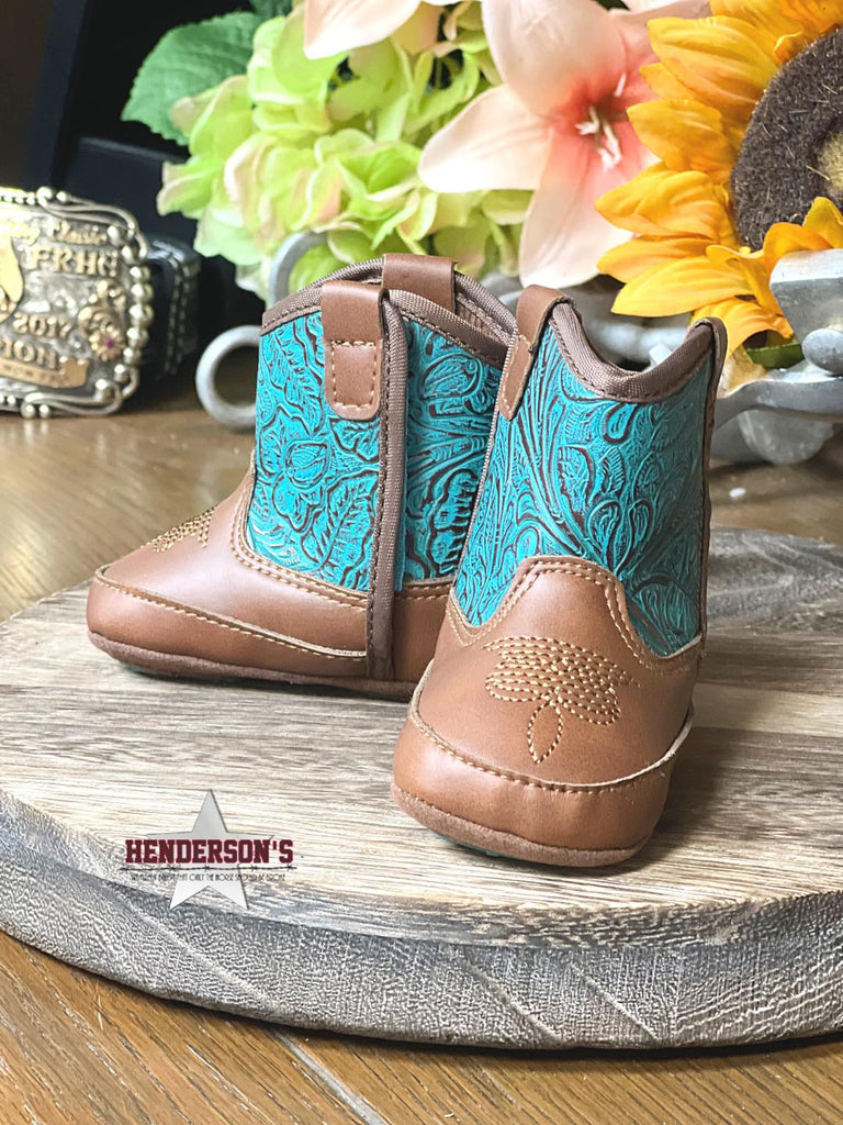 Lil' Stompers ~ Tooled Turquoise - Henderson's Western Store