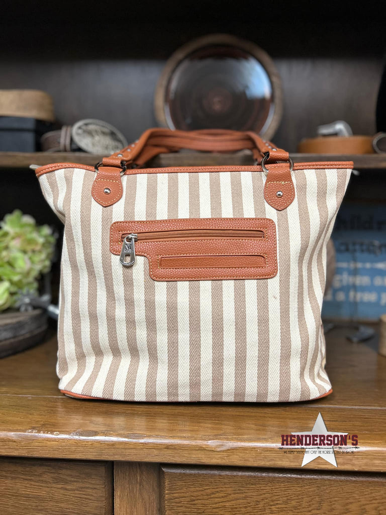 MW Aztec Canvas Tote Bag ~ Carmel - Henderson's Western Store