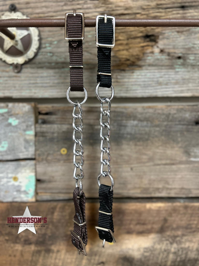 Single Chain Curb ~Web Straps - Henderson's Western Store