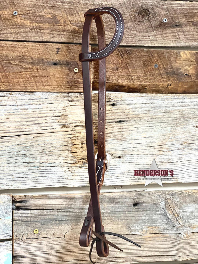 Dark Oiled One Ear Headstall - Henderson's Western Store