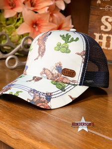 Load image into Gallery viewer, Cruel Girl Ball Cap ~ Western Print - Henderson&#39;s Western Store