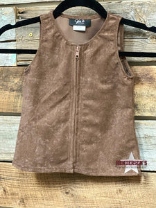 Load image into Gallery viewer, Faux Suede &quot;Mini&quot; Youth Vest - Henderson&#39;s Western Store