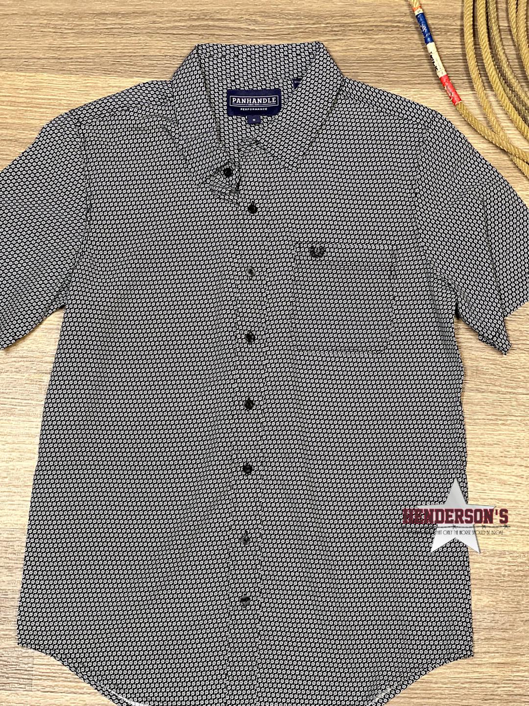 Men's Geo Woven Print ~ Black - Henderson's Western Store