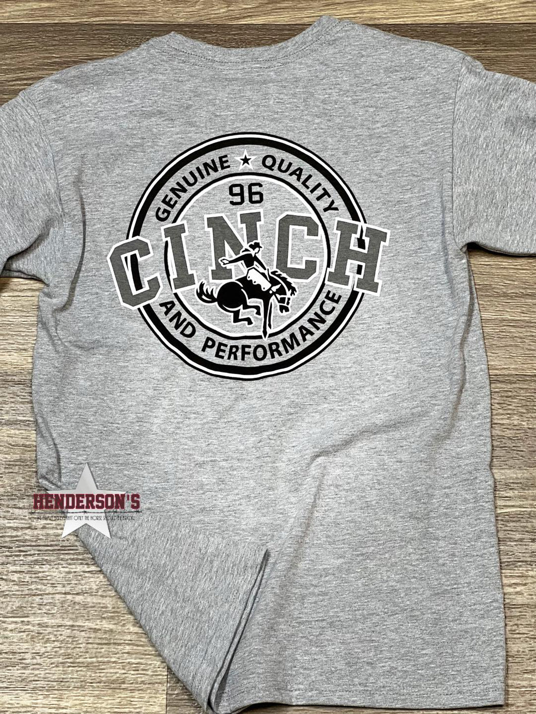 Men's Cinch Logo Tee ~ Heather Grey - Henderson's Western Store