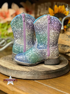 Load image into Gallery viewer, Glitter Galore Boots by Roper ~ Blue - Henderson&#39;s Western Store